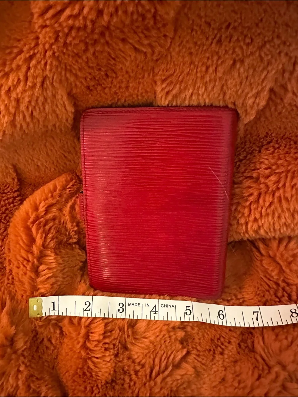 Louis Vuitton red epi leather agenda PM